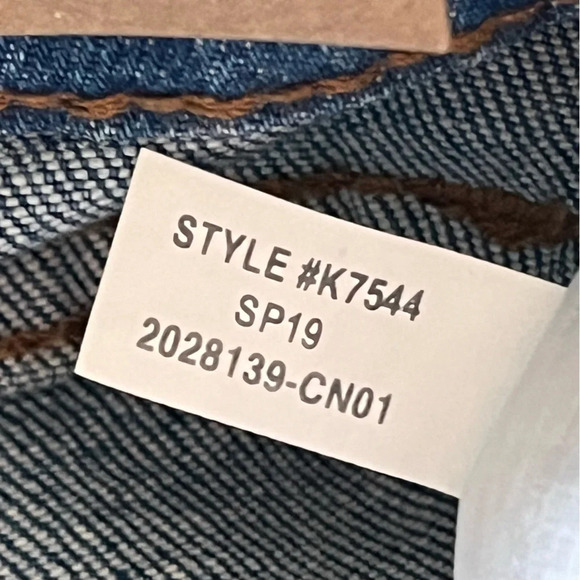 Madewell jeans Slim boyfriend high rise Paint Splatter K7544 23 new - Picture 8 of 14